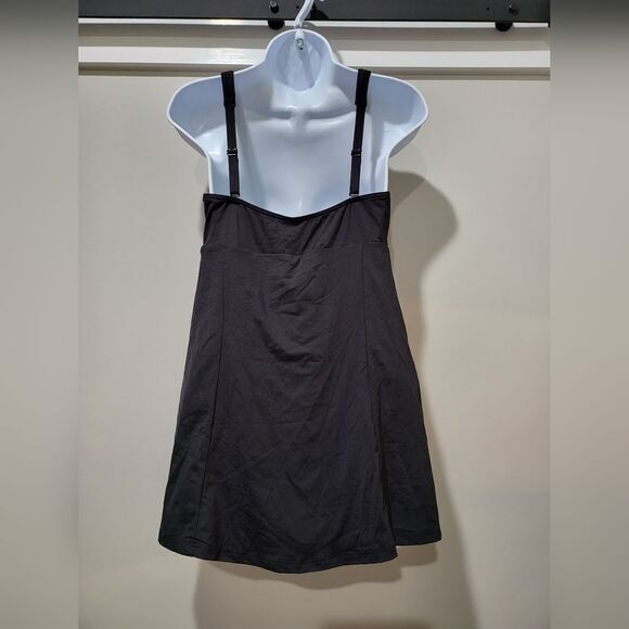 Sea Level Swim Skirted One-Piece Swimsuit Square Neck Swim Dress Black 10 NWOT - Picture 4 of 6
